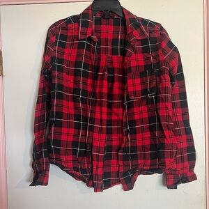 Red and Black Plaid Shirt